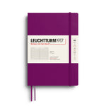 LEUCHTTURM1917 NOTEBOOK SOFTCOVER BURGUNDY RULED