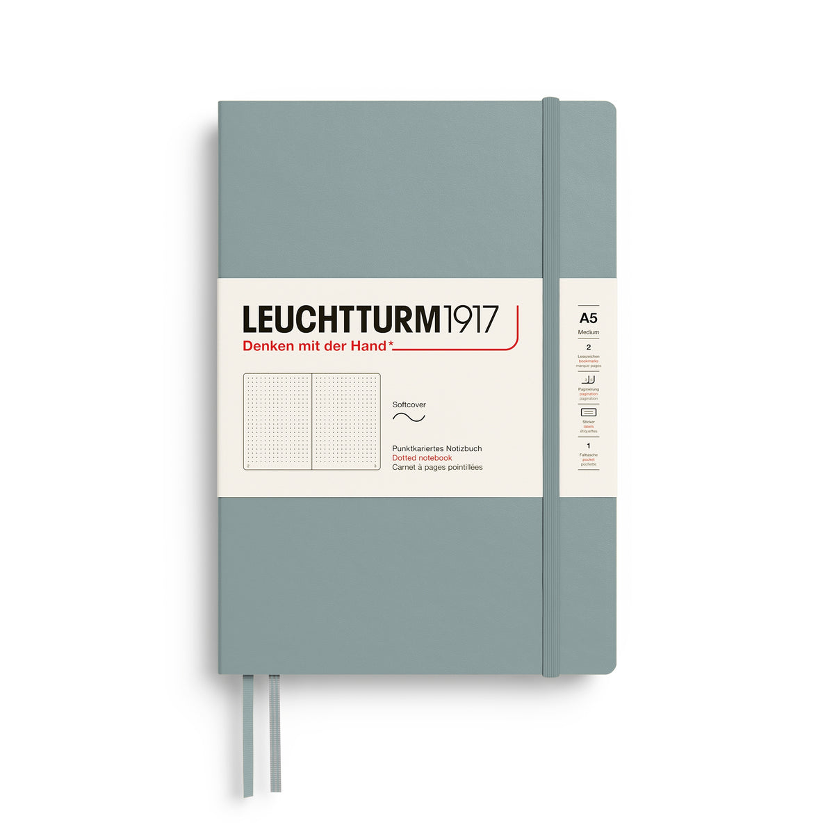 LEUCHTTURM1917 NOTEBOOK SOFTCOVER DOVE DOTTED