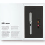 LAMY SAFARI FOUNTAIN PEN ALL WHITE EXTRA FINE
