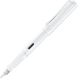 LAMY SAFARI FOUNTAIN PEN ALL WHITE EXTRA FINE