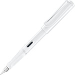 LAMY SAFARI FOUNTAIN PEN ALL WHITE