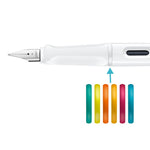 LAMY SAFARI FOUNTAIN PEN ALL WHITE
