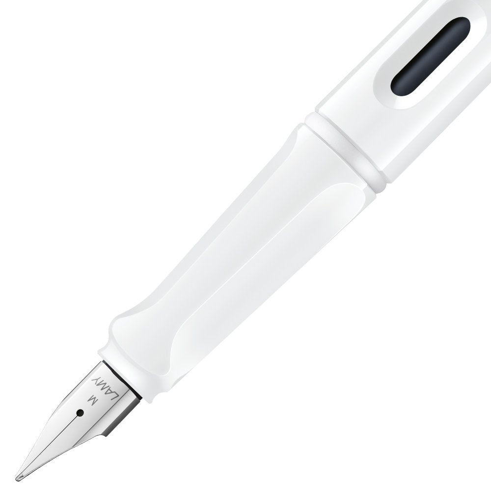 LAMY SAFARI FOUNTAIN PEN ALL WHITE