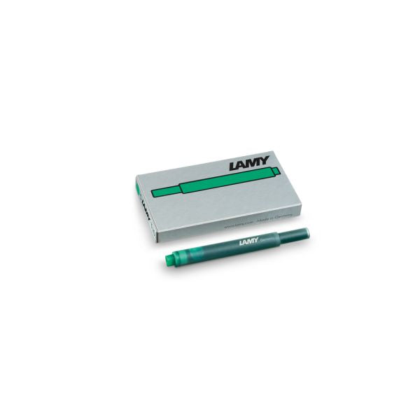 Lamy T10 Ink Cartridges Green Packet 5