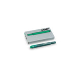 Lamy T10 Ink Cartridges Green Packet 5