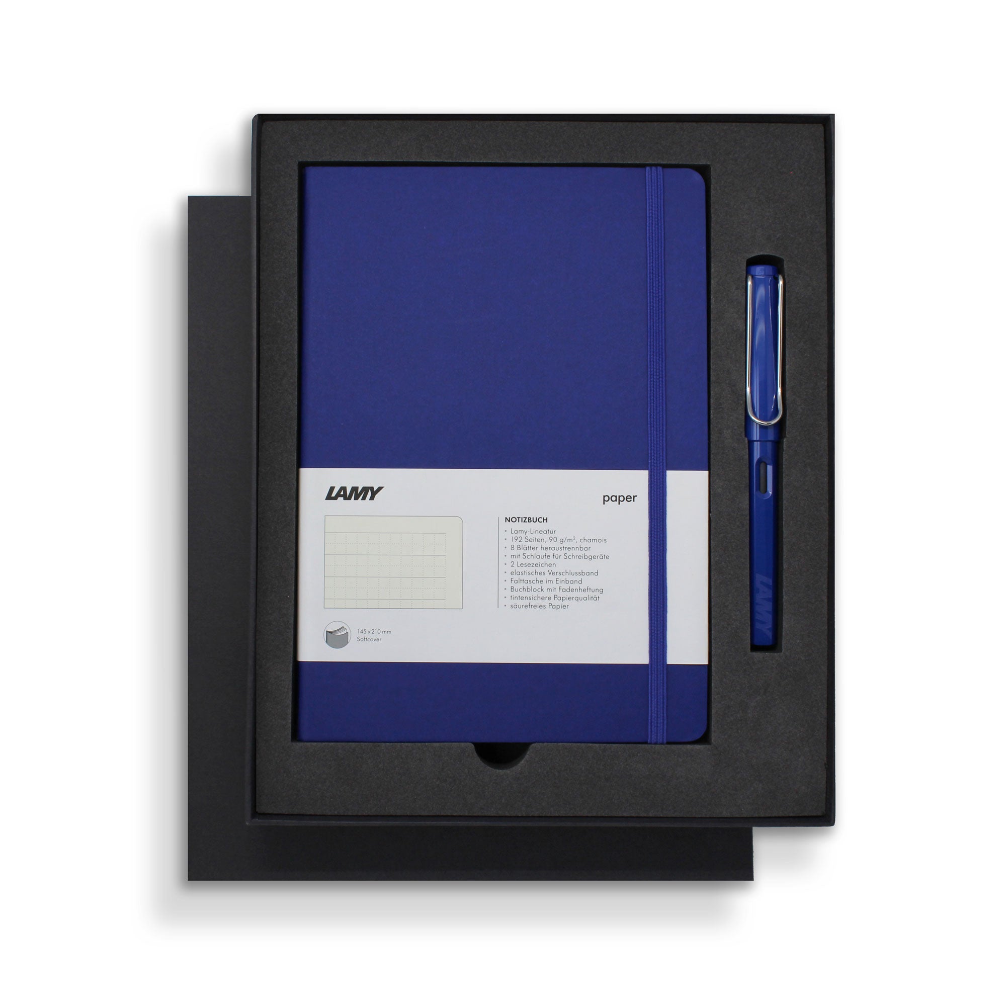 Lamy Notebook & Fountain Pen Gift Set Blue A5
