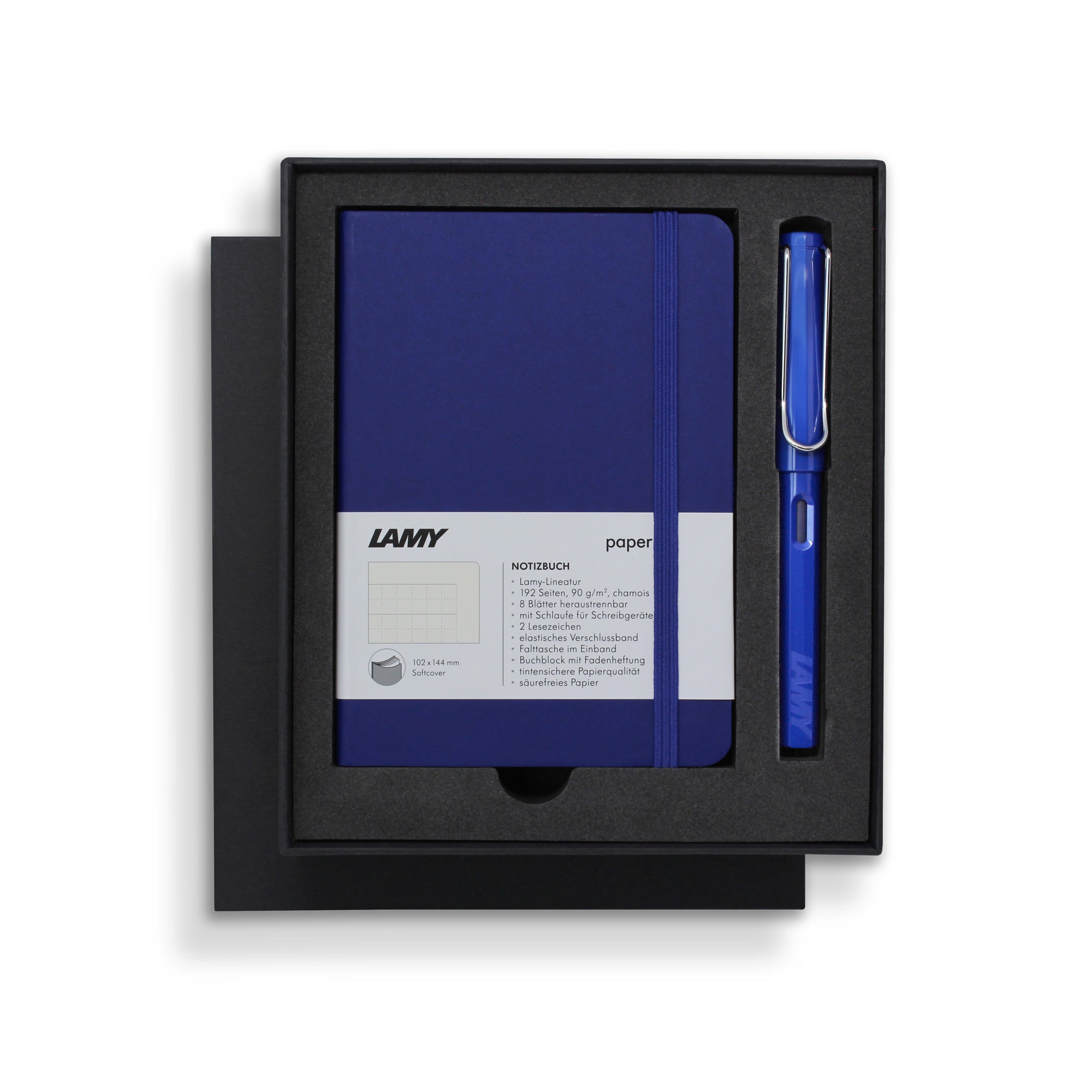 Lamy Notebook & Fountain Pen Gift Set Blue A6