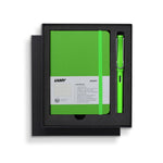 Lamy Notebook & Fountain Pen Gift Set Green A6