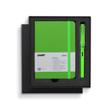 Lamy Notebook & Fountain Pen Gift Set Green A6