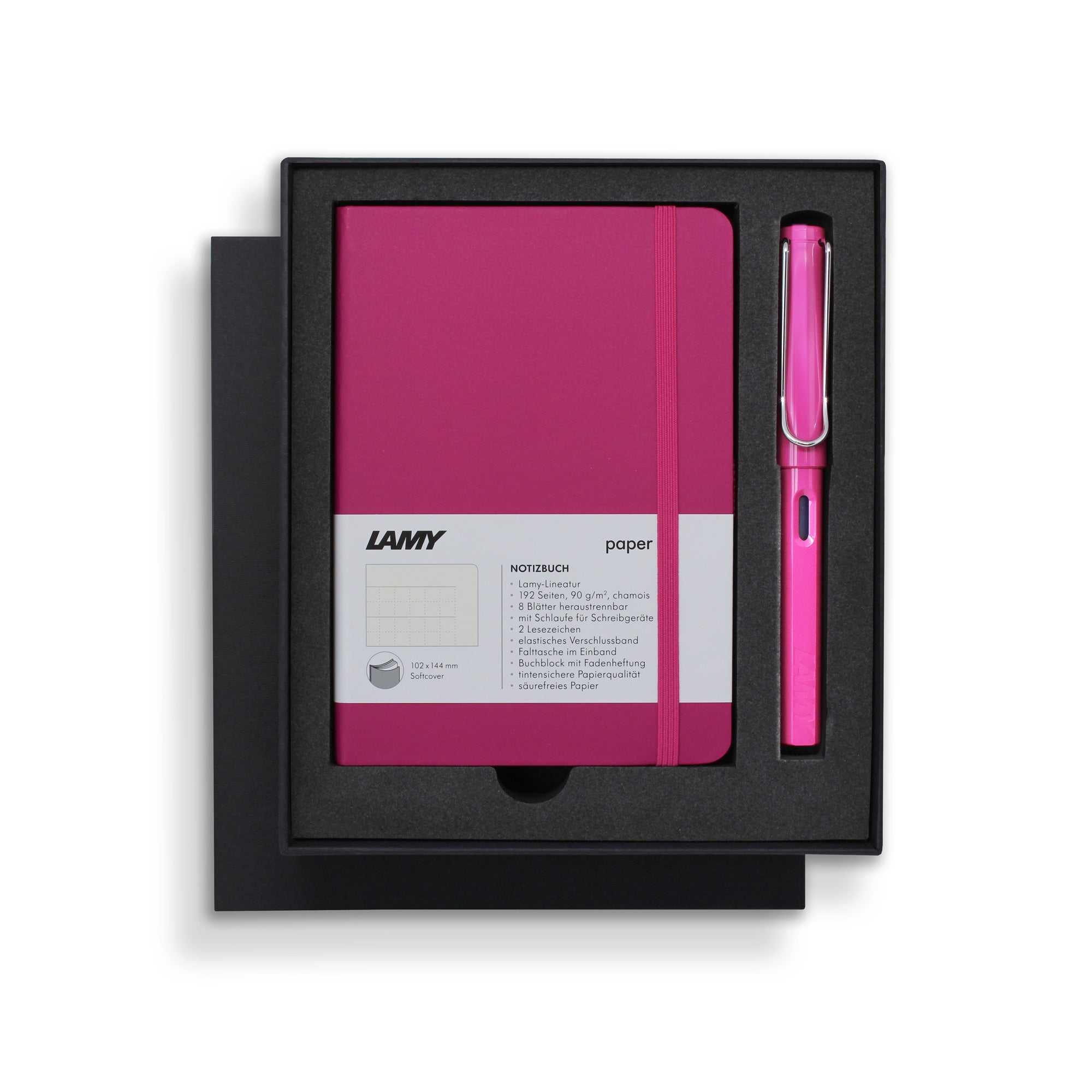 Lamy Notebook & Fountain Pen Gift Set Pink