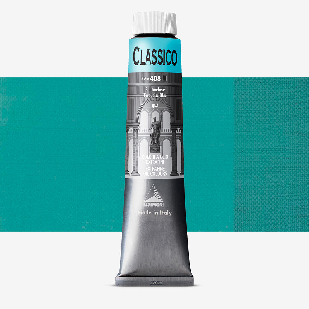 Maimeri Classico Oil Paint Turquoise Blue