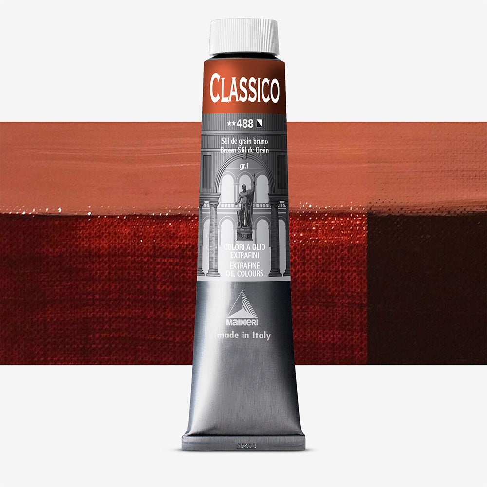 Maimeri Classico Oil Paint Brown Stil De Grain