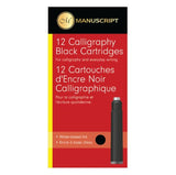Manuscript Ink Cartridge Black Packet 12