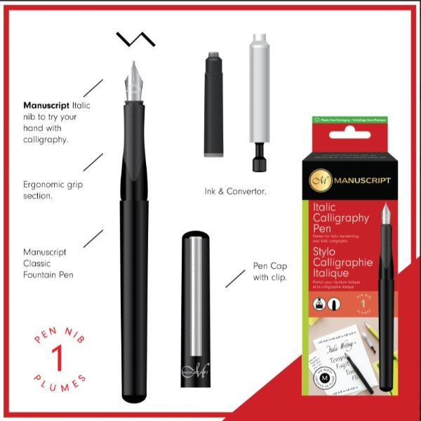 Manuscript Italic Calligraphy Pen 1.6mm
