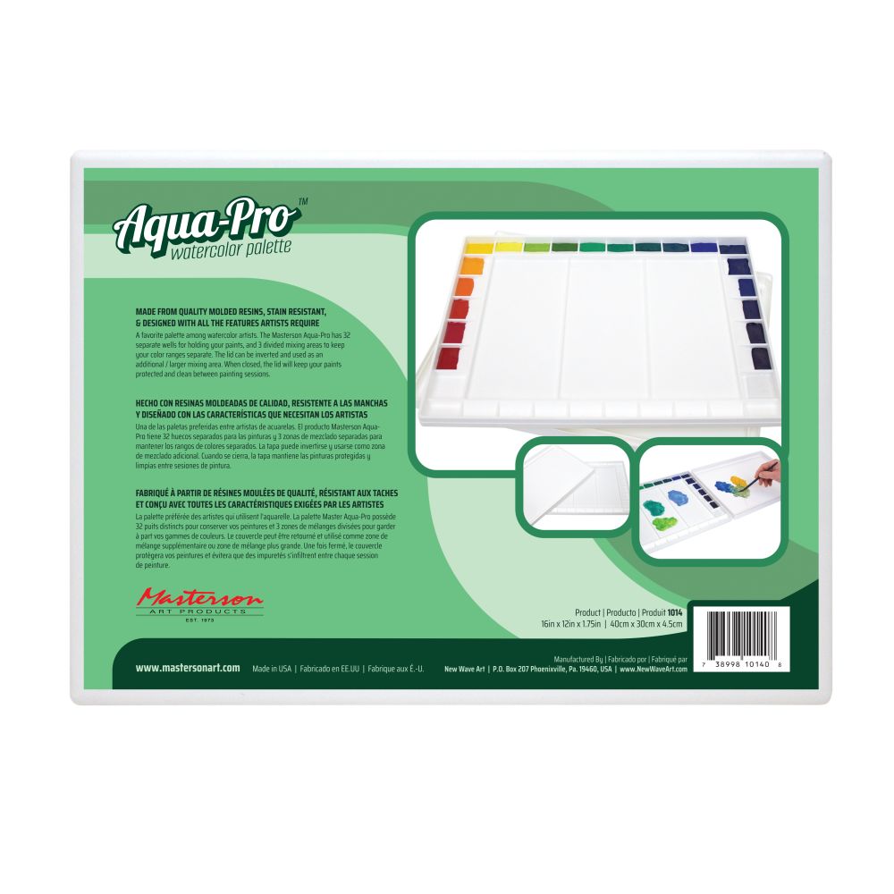 Masterson Palette Aqua Pro Watercolor 11.5x15.5"