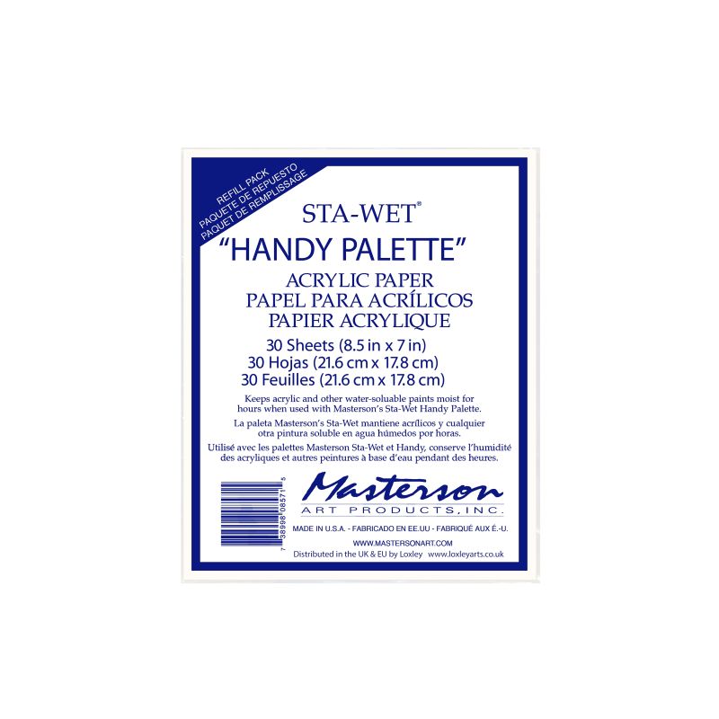 Masterson Palette Paper Refill Handy 30 Sheets 7x8.5"