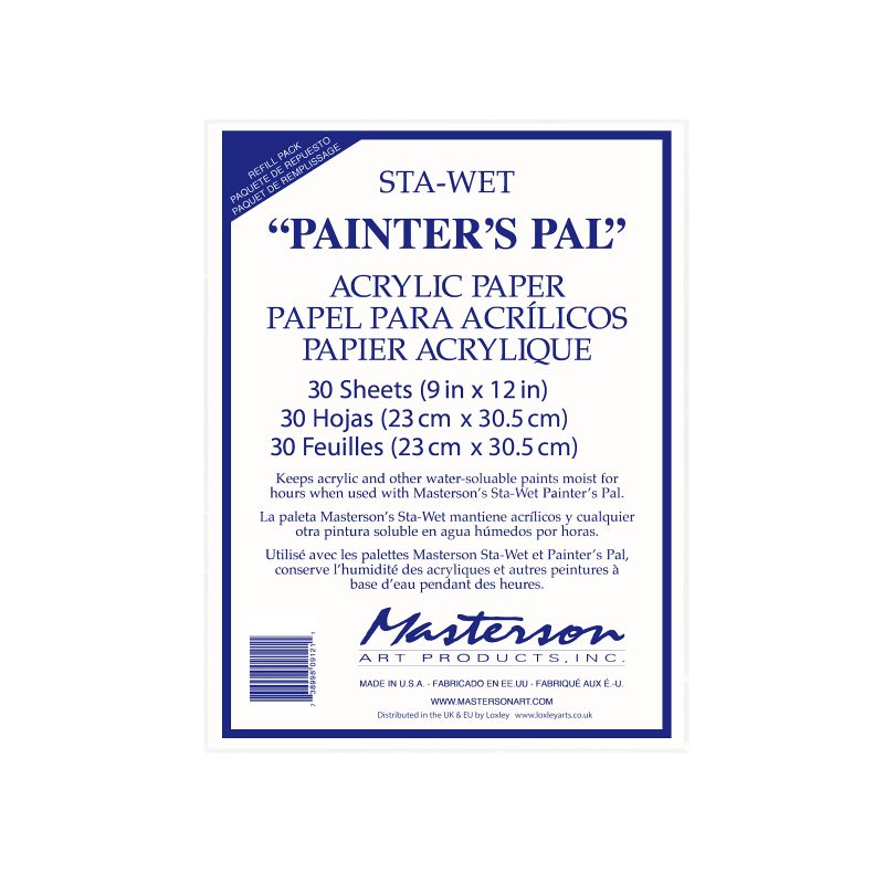 Masterson Palette Paper Refill Painter's Pal 30 Sheets 12x13"