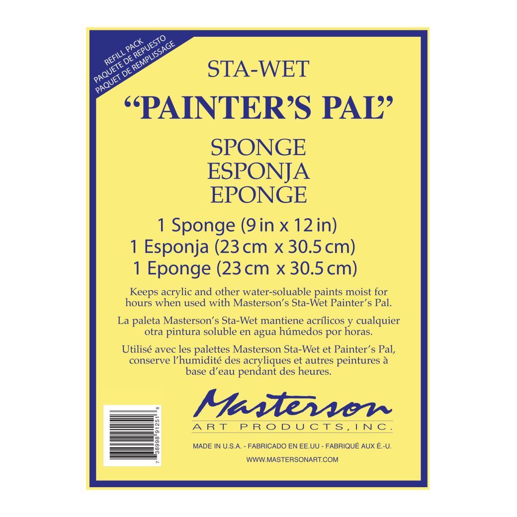 Masterson Palette Sponge Refill Painter's Pal Packet 1 12x13"