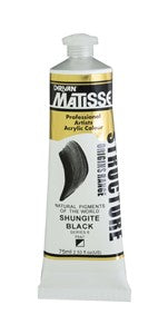 Matisse Structure Acrylic Paint Shungite Black S6 75ml