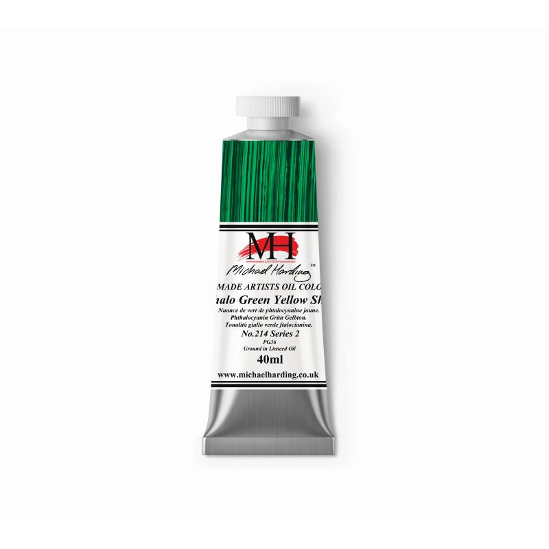 MICHAEL HARDING OIL PAINT PHTHALOCYANINE GREEN YELLOW SHADE