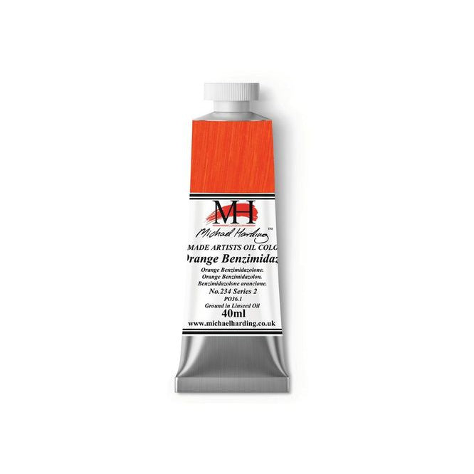 MICHAEL HARDING OIL PAINT ORANGE BENZIMIDAZOLONE