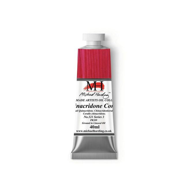 MICHAEL HARDING OIL PAINT QUINACRIDONE CORAL