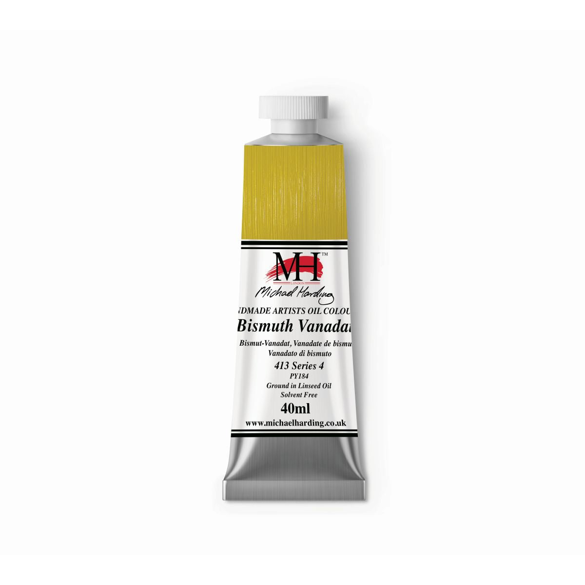 MICHAEL HARDING OIL PAINT BISMUTH VANADATE