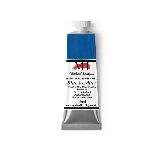 Michael Harding Oil Paint Blue Verditer 40ml