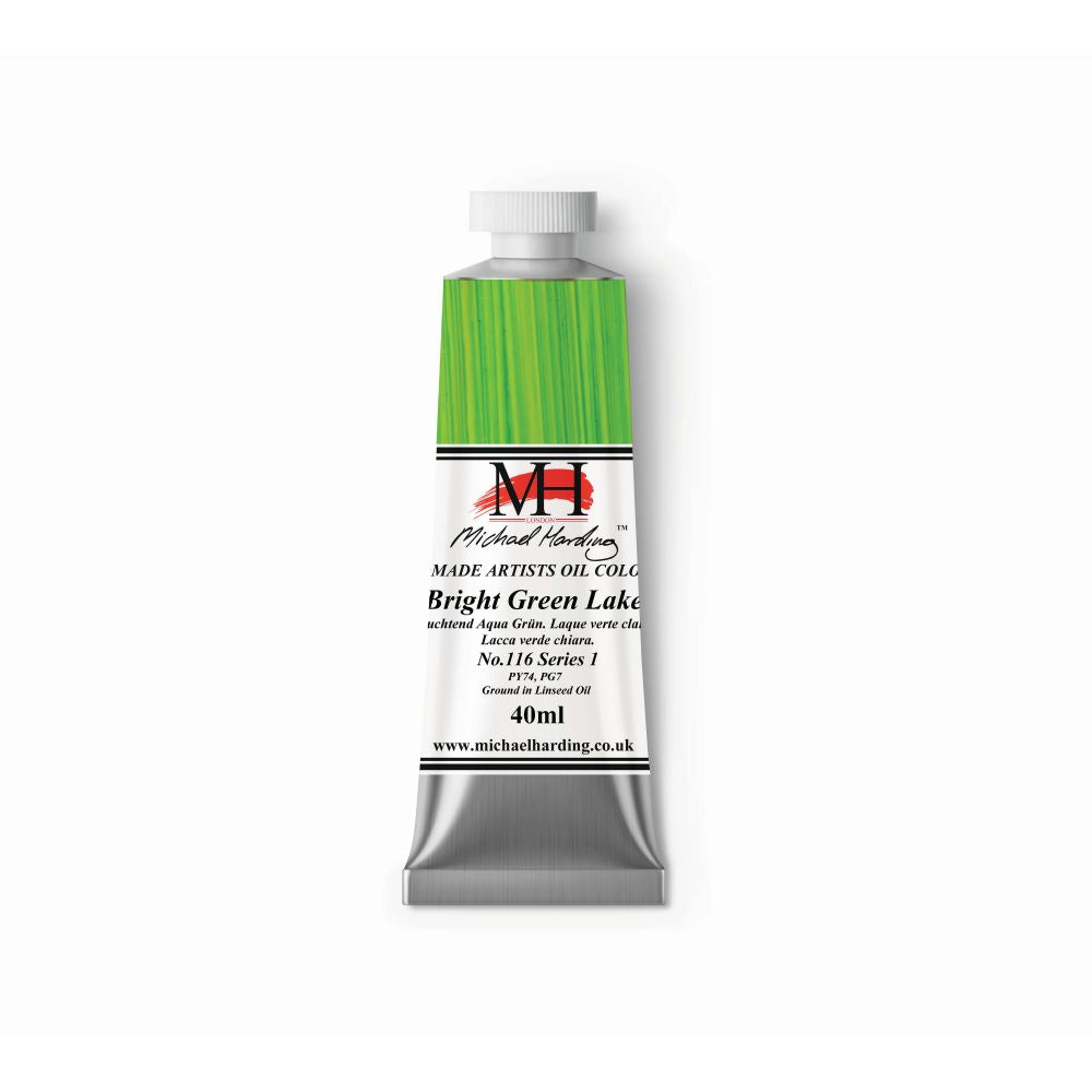 Michael Harding Oil Paint Bright Green Lake 40ml
