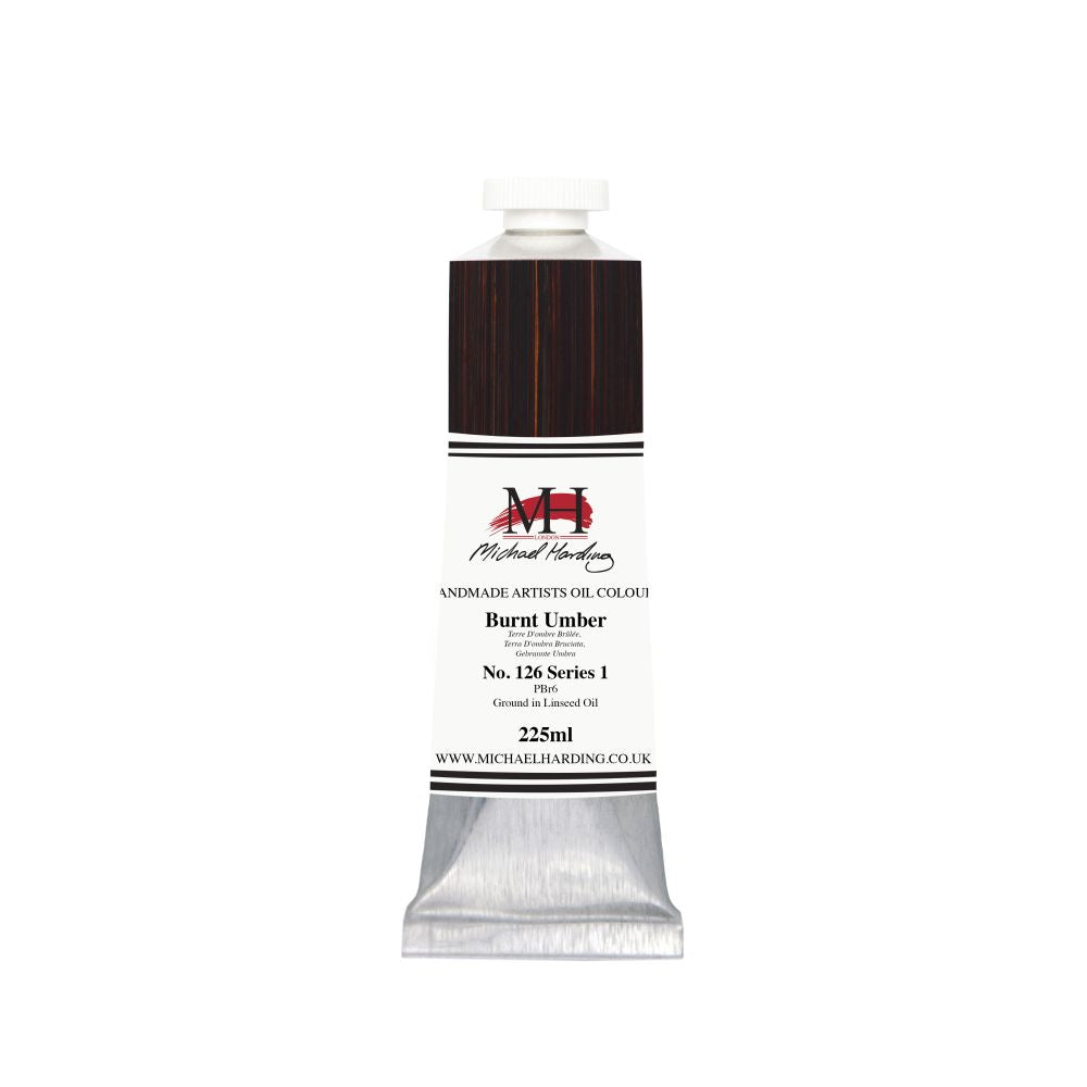 Michael Harding Oil Paint Burnt Umber 225ml