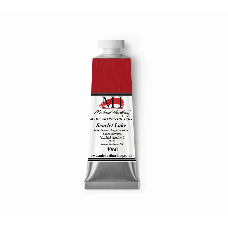 Michael Harding Oil Paint Scarlet Lake 40ml