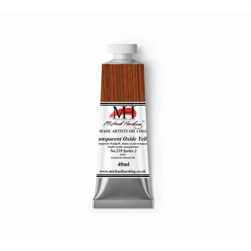 Michael Harding Oil Paint Transparent Oxide Yellow 40ml
