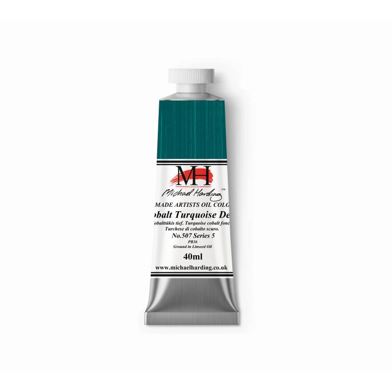 Michael Harding Oil Paint Cobalt Turquoise Deep 40ml