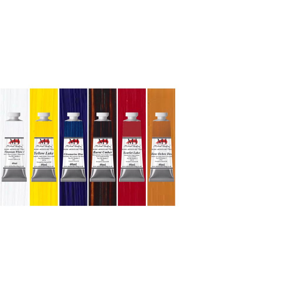 Michael Harding Oil Paint Introductory Set 6 SET