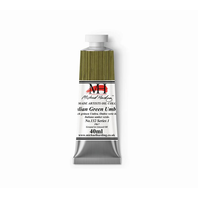 Michael Harding Oil Paint Italian Green Umber 40ml