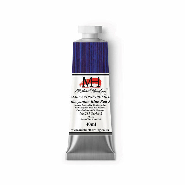 Michael Harding Oil Paint Phthalo Blue Red Shade 40ml