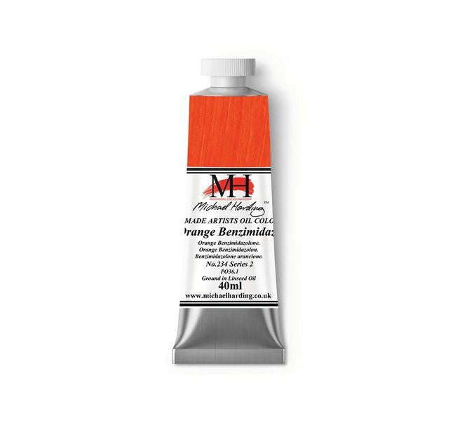 Michael Harding Oil Paint Orange Benzimidazolone 40ml