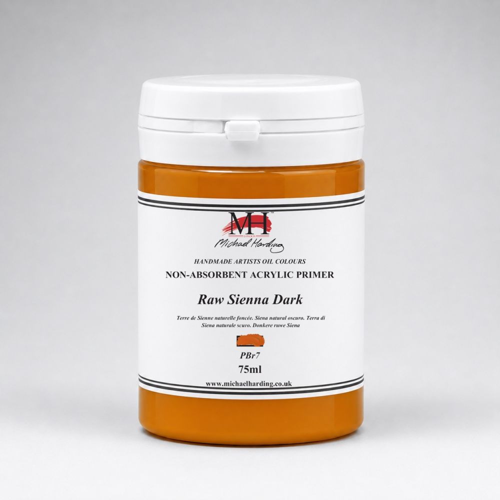 Michael Harding Oil Medium NON-ABSORBENT ACRYLIC PRIMER RAW SIENNA DARK
