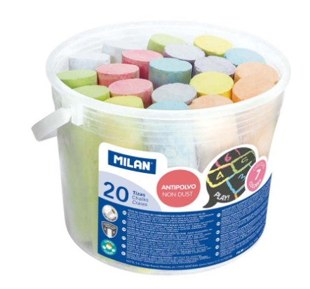 Milan Non-Dust Maxi Chalk Bucket 20