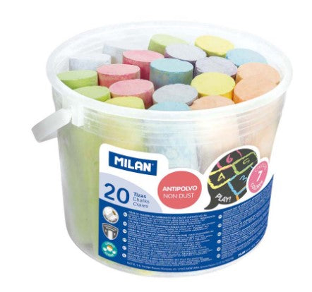Milan Non-Dust Maxi Chalk Bucket 20