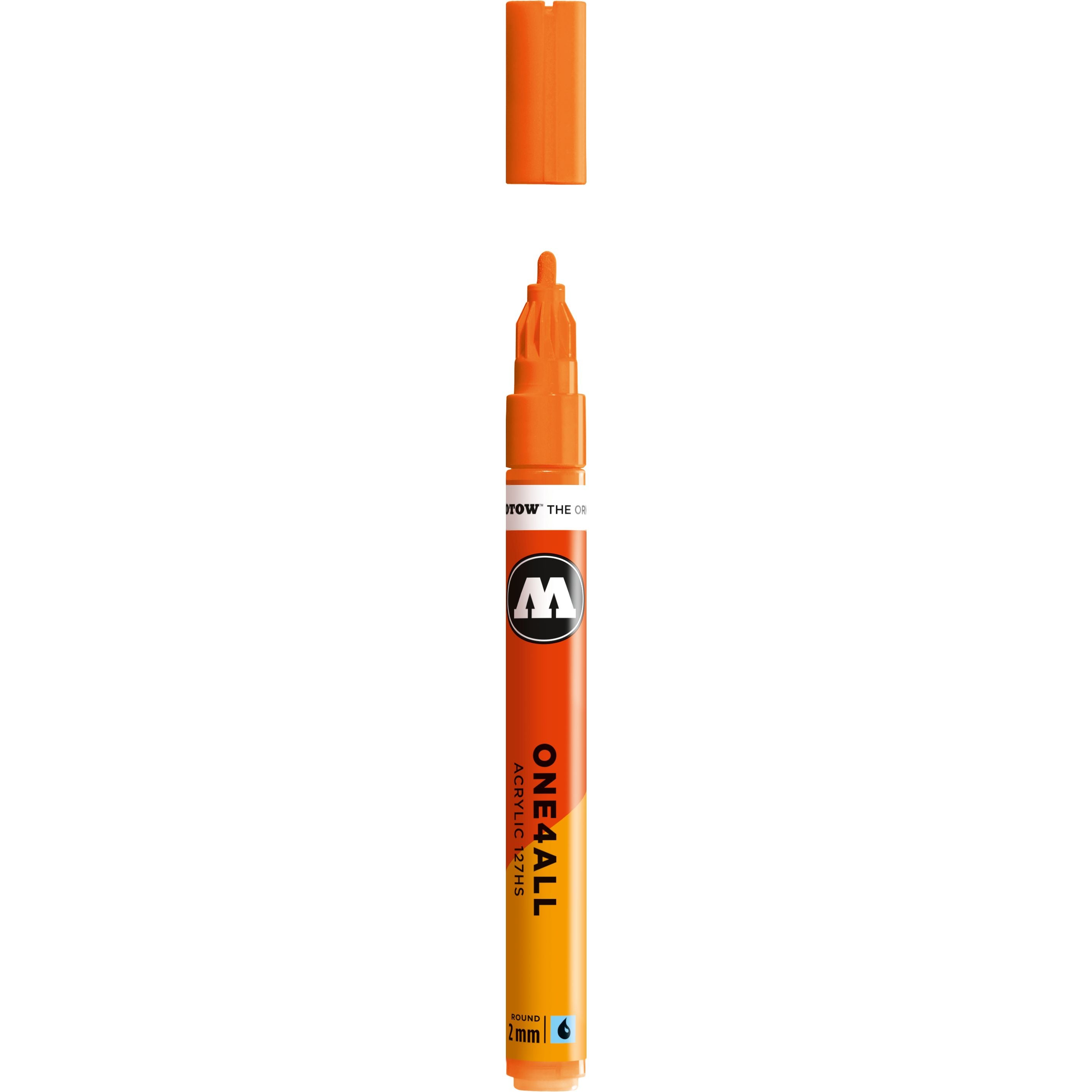 Molotow One4All Paint Marker #218 Neon Orange Fluorescent