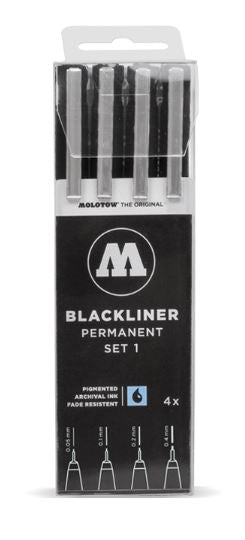 Molotow Blackliner Pen #1 Set 4 SET