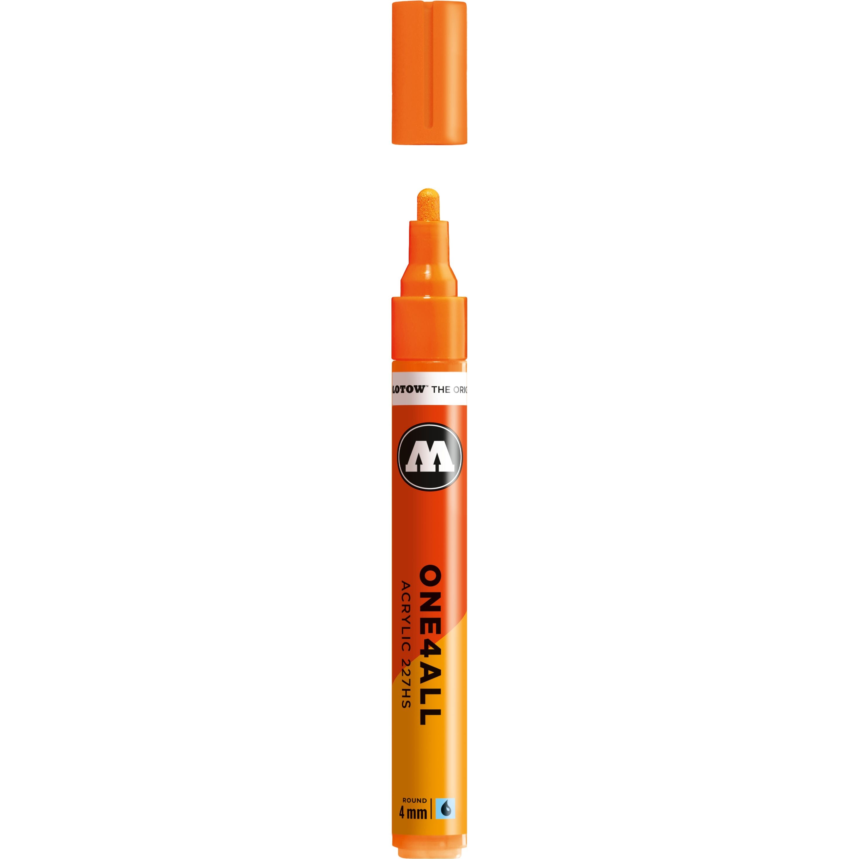 Molotow One4All Paint Marker #218 Neon Orange Fluorescent