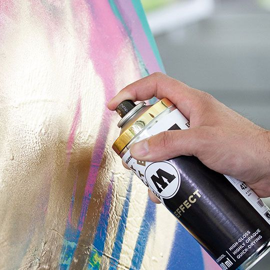 Molotow Urban FineArt Spray Paint #417 Metallic Gold 400ml