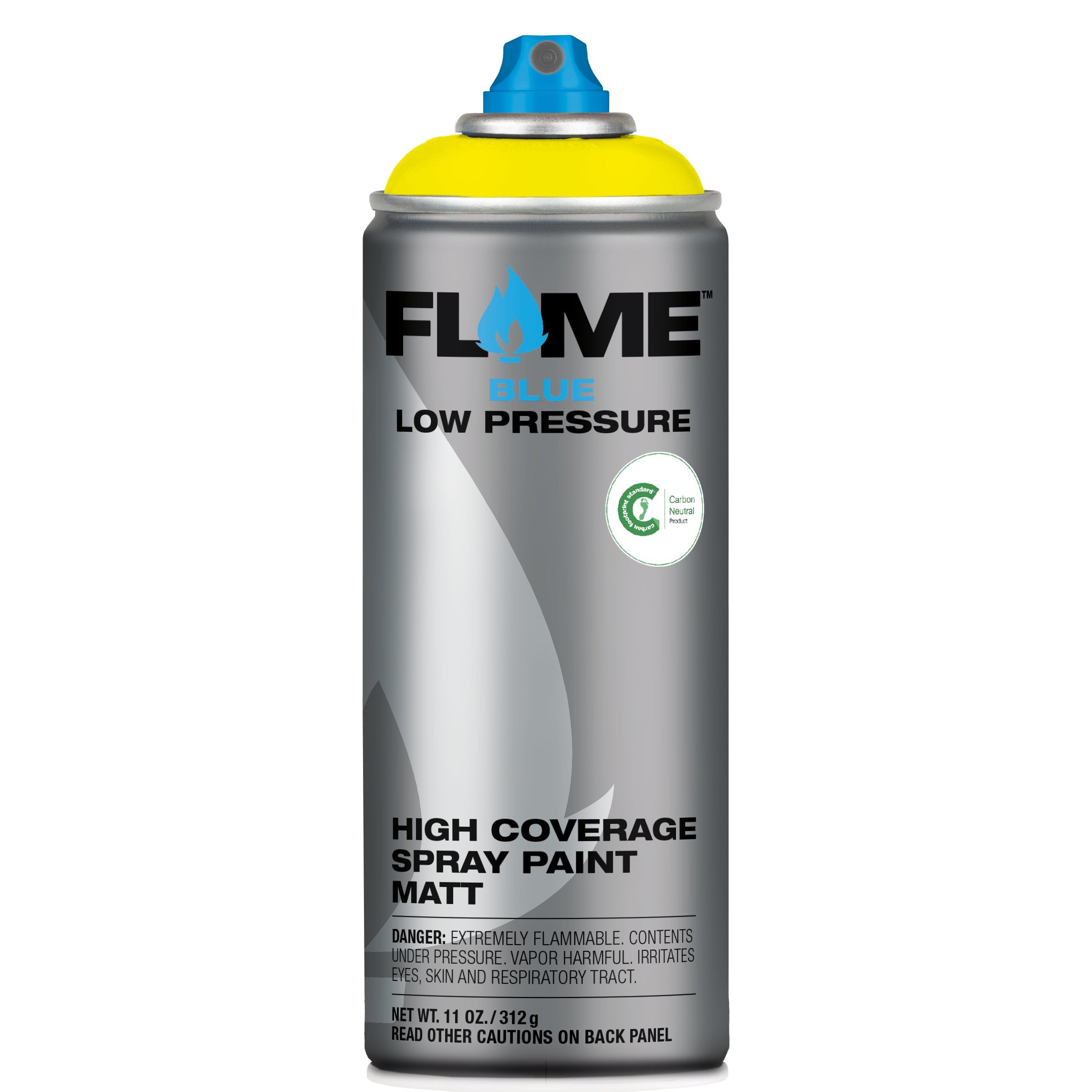 Molotow Flame Blue Spray Paint #1000 Fluorescent Yellow