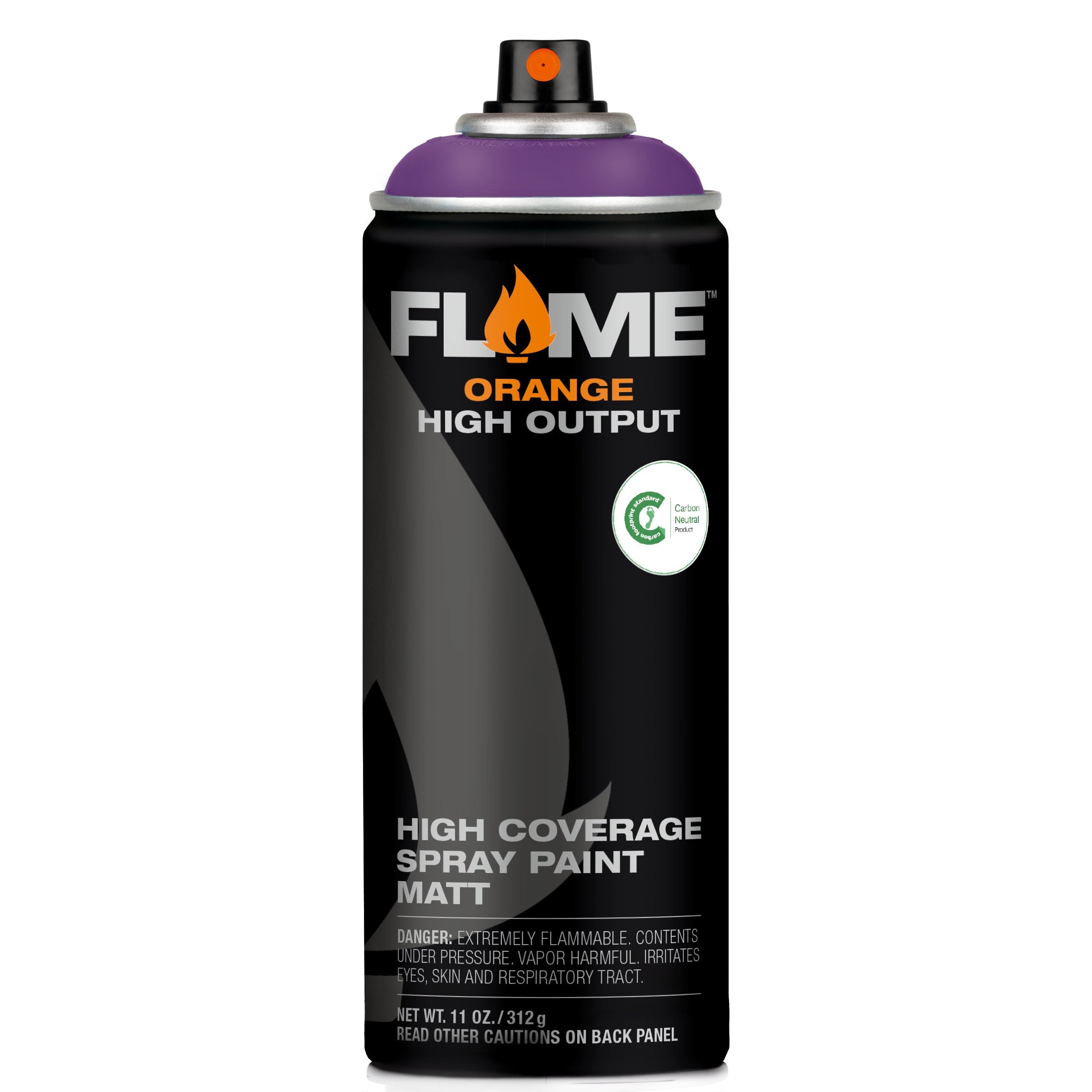 MOLOTOW FLAME ORANGE SPRAY PAINT #410 BLACKBERRY