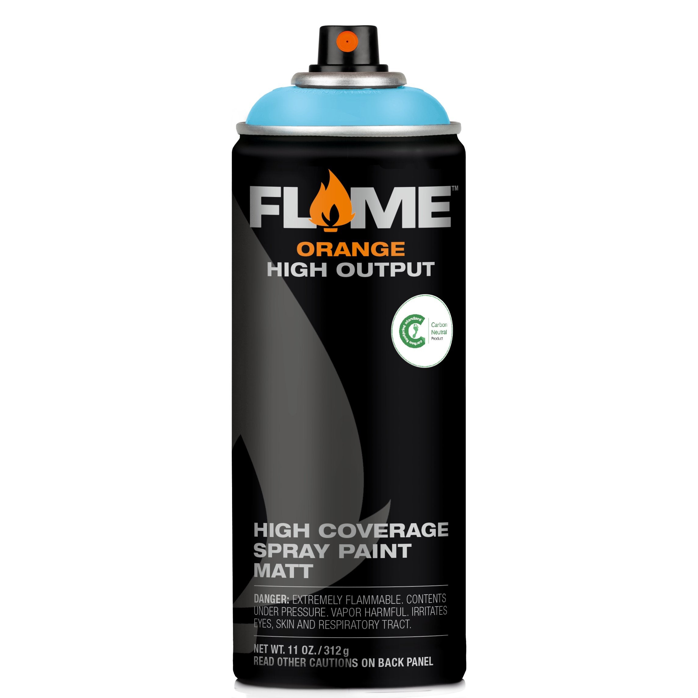 Flame Orange Spray Paint #502 Lighting Blue