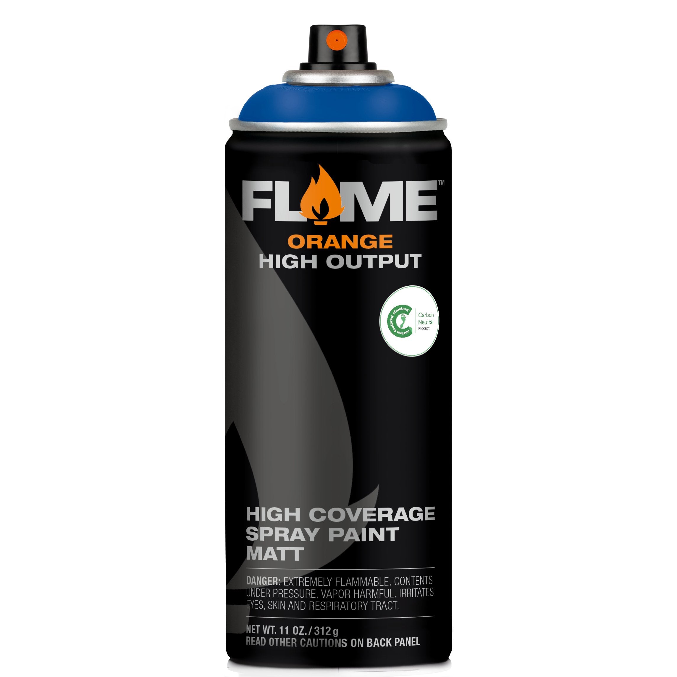 Flame Orange Spray Paint #512 Signal Blue