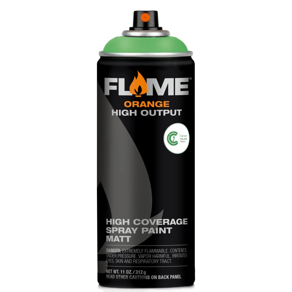 FLAME ORANGE SPRAY PAINT #667 CRAZY MENTHOL