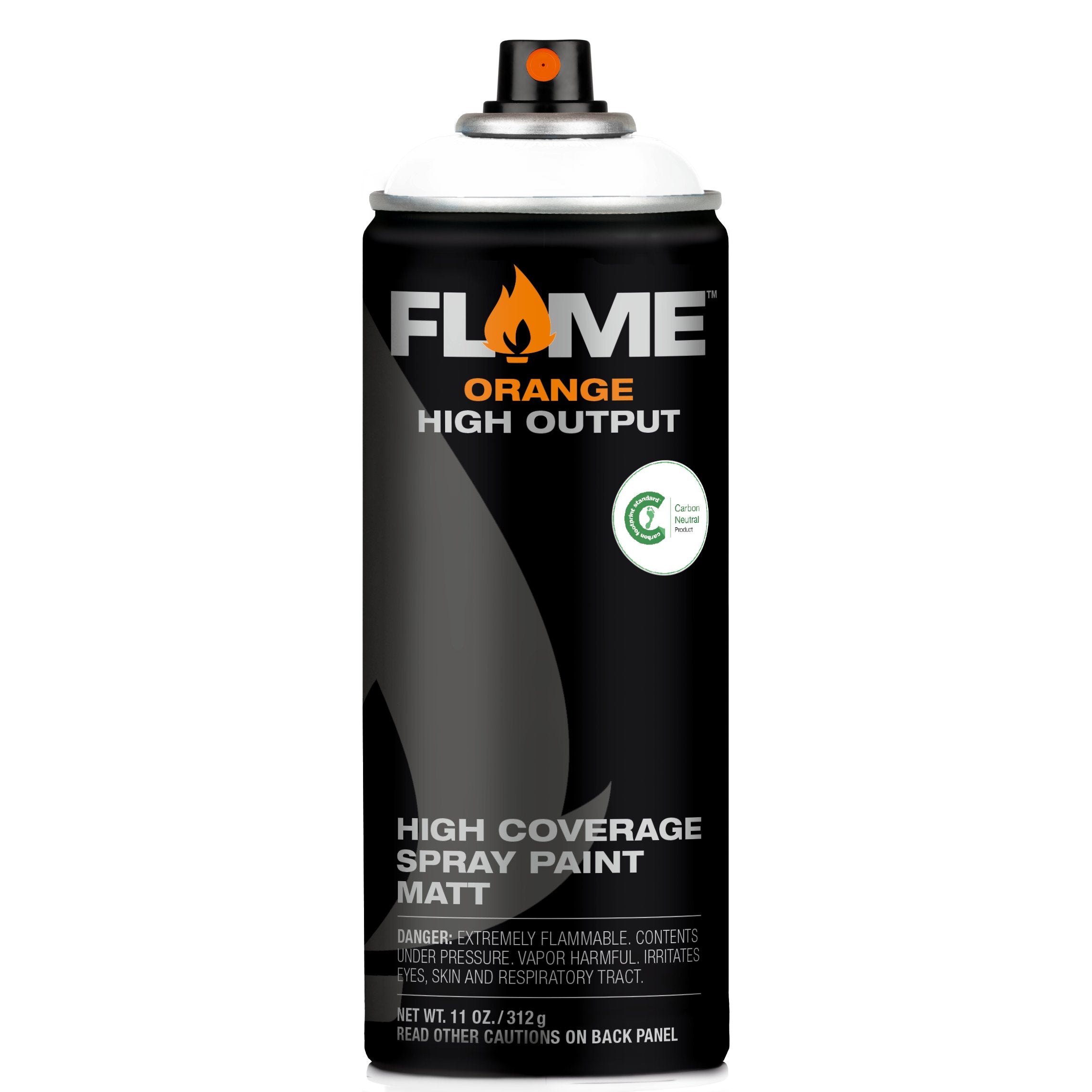 Molotow Flame Orange Spray Paint #900 Pure White